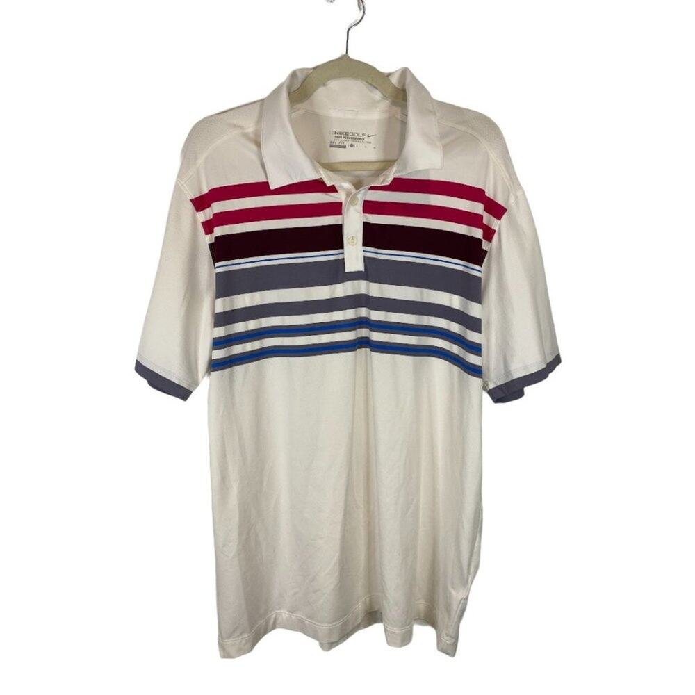 Nike Golf Dri Fit Short Sleeve Collard Shirt Size Large
